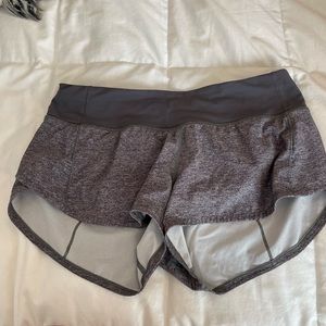 Lululemon grey running shorts!